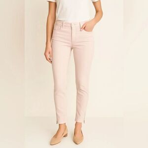 Stella McCartney Jessica Slim Jeans – Light Pink, Ankle Zip Detail, Size 30